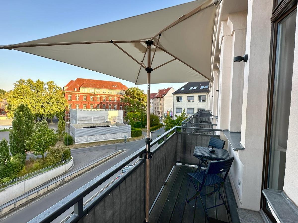 Meos 1 -Zentrum-Balkon-Parkplatz-Gym-Uniklinik Leipzig Exteriör bild